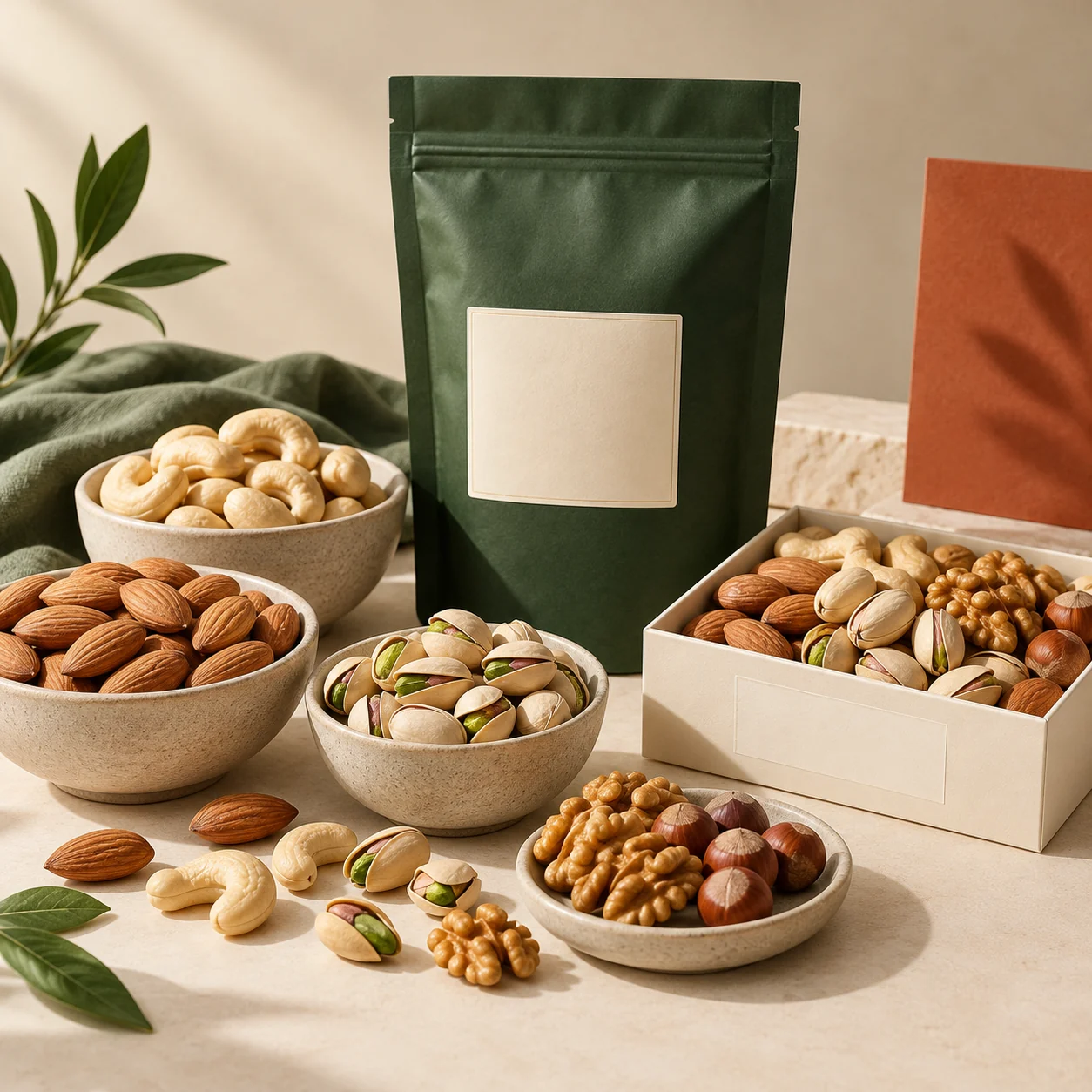 Parshwanath Dry Fruits walnut kernels in a premium nuts assortment